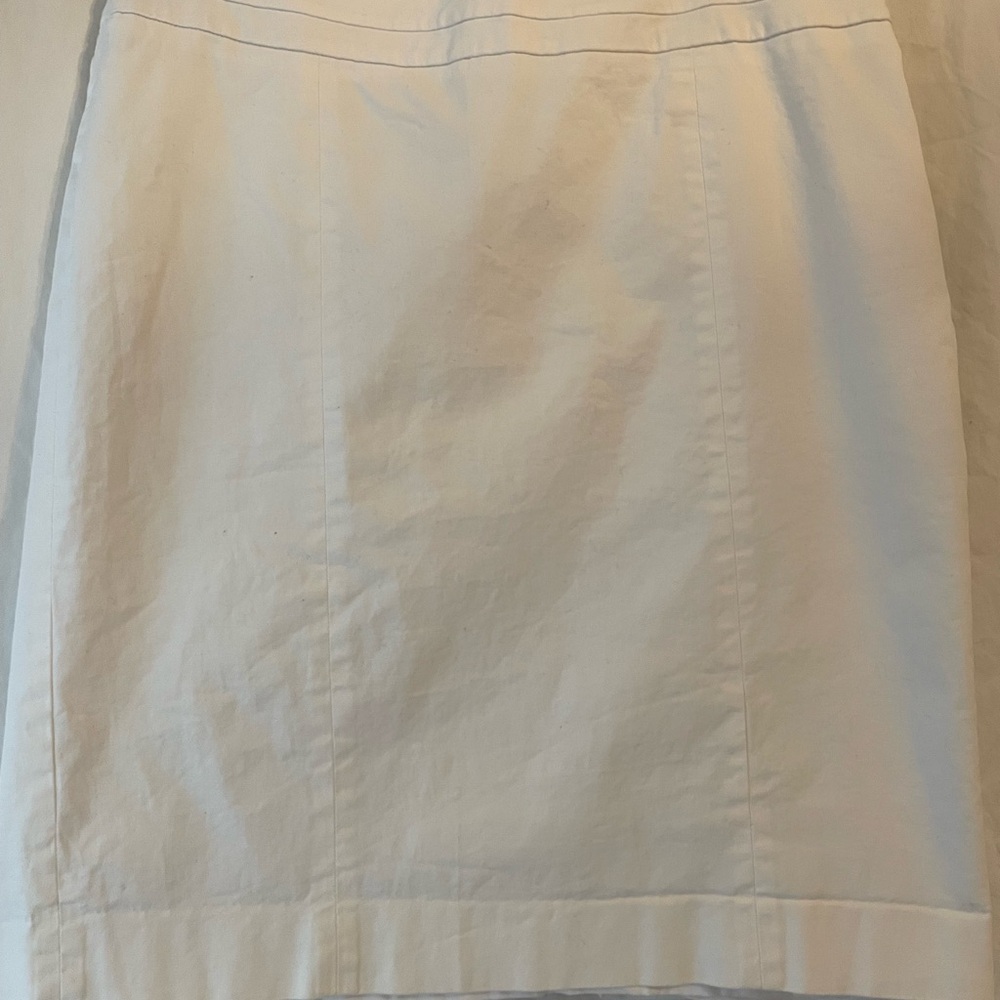 Loft White Skirt